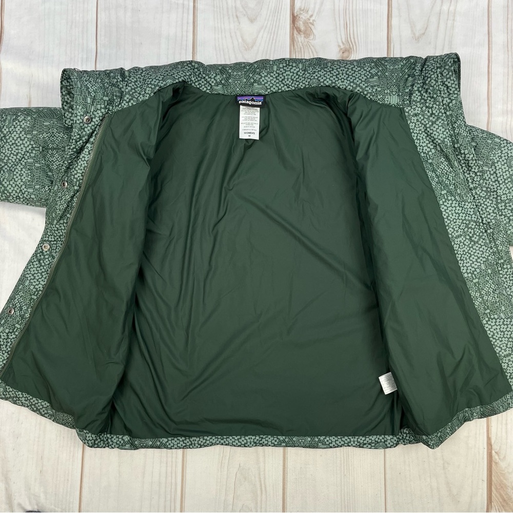 Patagonia Geoharmony Insulated Puffer Jacket Verdigris Green Sz M - Picture 13 of 15